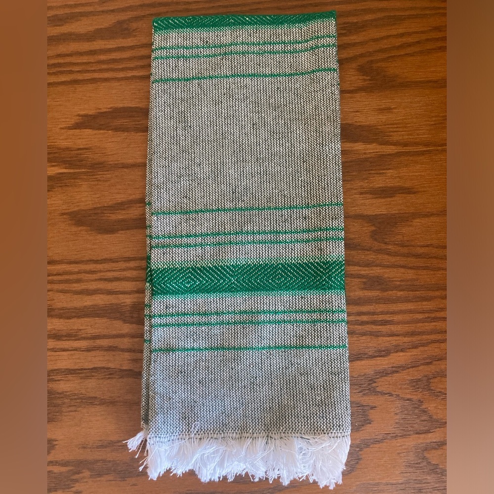 Artisan Woven Mexican Tea Towel, Hand Towel, Boho Chic, Kitchen, Serape - Picture 2 of 6